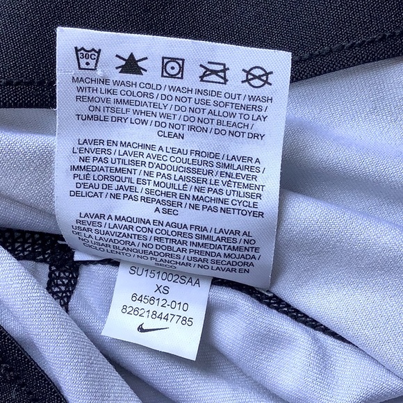 Nike Running Capris Leggings Black & White Sz XS - Picture 8 of 8